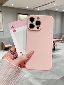 Soft Silicone Matte Frosted Protective Phone Case, Scratch-Resistant, Camera Protection, Compatible With IPhone 16/16 Pro/16 Pro Max, 13/14/15, 17 Pro Max - Baby Pink - View 11