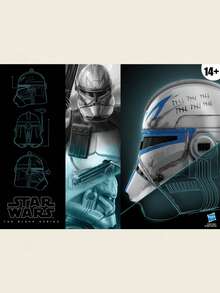 Hasbro 星球大战黑标系列 - 雷克斯队长头盔，官方授权产品，ABS塑料材质，配件齐全，圣诞节、生日礼物，收藏玩具，星球大战，节日服装，角色服装，雷克斯