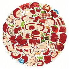 50pcs Apple Orchard Graffiti Stickers, Suitable For Holiday Decorations, Halloween, Christmas, Easter, DIY On Water Bottles, Skateboards, Etc. Vibrant Aesthetic Graffiti Set, Great For Journals, Scrapbooks, Party Supplies, Ideal For Winter, New Year - Multicolor - View 5