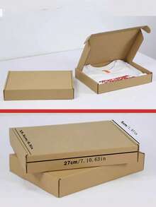 3pcs Brown Cardboard Boxes, Multiple Sizes Available, 3-Ply Corrugated Paper Boxes, Shipping Boxes, Postal Boxes, Suitable For Product Packaging And Mailing/Shipping For Personal And Small Businesses - Khaki - View 14