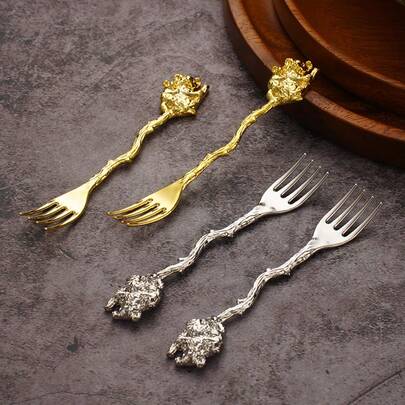 4 st/set söta koala- och grengafflar, kreativa fruktgafflar med djurtema, roliga salladsgafflar, unika förrättsgafflar, julklappsservis, festtillbehör för barn