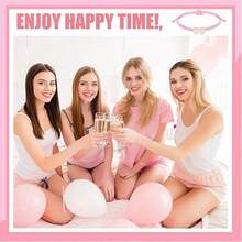 24条亮粉色蝴蝶结绳链礼品，可调节粉色蝴蝶结编织手链，适合生日派对、求婚派对、订婚派对、毕业派对、迎婴派对、性别揭晓派对、蝴蝶结主题派对等场合。 - 粉色 - 查看 4