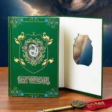 Harry Potter 霍格沃茨笔记本，格兰芬多、斯莱特林、赫奇帕奇、拉文克劳主题笔记本，精美魔法主题礼物，适合派对、返校季、魔法爱好者文具套装 - 彩色 - 查看 11