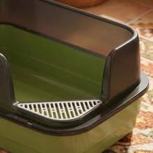 Compact Cat Litter Box With High Anti-Splash Rim, Ideal For Modern Homes For Pet Owners In Mexico - 18厘米*52厘米*33厘米 - 查看 4