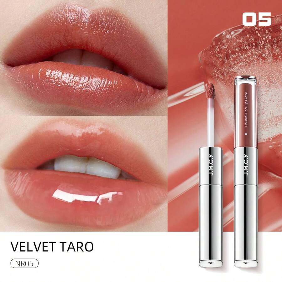 J.M.C.Y 二合一哑光和光泽唇彩，轻盈唇彩，打造自然妆容，不粘唇膏