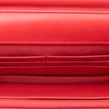 CHANEL Authenticated  PRE-OWNED CC Quilted Lamb-Skin Wallet On Chain Bag - 紅色 - 查看 4