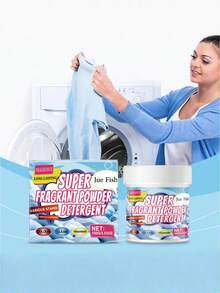 Proszek do prania, środek do czyszczenia odzieży domowej, usuwający plamy, brud i nieprzyjemne zapachy, długotrwały zapach, pielęgnacja odzieży - Wielokolorowe - Zobacz 2