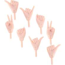 SKISUNO 4pares of Miniature Hands Accessories para Manualidades De Reemplazo De para De y - inicial - Ver 2