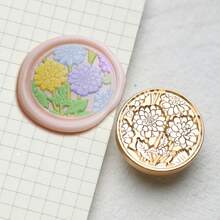 1 Stück 30mm Vintage europäischer Stil Blumen Fensterrahmen, Blume, Schmetterling flach geschnitzter massiver Messing Siegelstempel, geeignet zum Dekorieren von Umschlägen, Hochzeitseinladungen, Geburtstagseinladungen, Weinverpackungen, Briefpost, Weihnachtsgeschenke - 30MM - Übersicht 18
