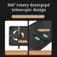 Double Layer Carbon Steel Large Dish Rack With Cutlery Holder, Cup Rack And Drip Tray, Space-Saving, Durable And Rust-Resistant, Ideal For Christmas, Halloween And Other Large Family Gatherings, Great Gift Choice - Multicolor - View 8