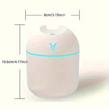 250ML USB Mini Air Humidifier Aroma Essential Oil Diffuser For Home Car Ultrasonic Mute Mist Maker Diffuser With LED Color Lamp LED Humidifier, Cute Cool Mist Humidifier With LED Light -Refreshes Room, Plants, And Car - Perfect For Home, Office, And School -Great Gift For Holidays And Back To School - Multicolor - View 5