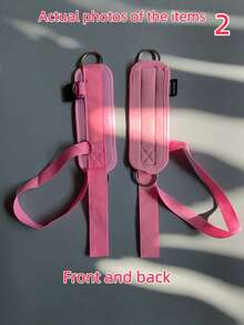 1pc Adjustable Ankle Strap For Resistance Bands, Comfortable Thick Ankle Cuff For Gym Workouts, Suitable For Glute, Leg Kickbacks And Other Exercises, Resistance Training Leg Strap - Pink - View 4