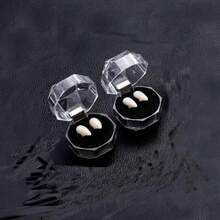 1 Pair Sticky Vampire Fangs, Party Costume Prop, White Horror Fake Teeth, Party Favor, Masquerade Accessory - White - View 7