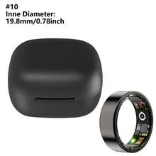 男女通用智能戒指健身追踪器 - 防水健康戒指，具备睡眠追踪、心率和血氧监测、家庭健康管理、步数和卡路里计数、手势滑动视频播放、内置动作感应功能，佩戴舒适。双击手指即可切换视频。（15/20mAh 可充电电池）玫瑰金，尺码 7/8/9/10/11/12，新年/圣诞节礼物 - YJH-TK5 - 查看 44