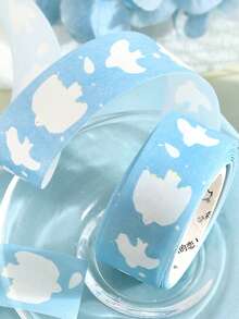 1 Roll Japanese Style Fresh Washi Tape, Spring Narrative Series, Suitable For Gifts, Office, Home, Marking, Labeling, Classroom, Entertainment Toys, Student Planner, Creative Vintage Decoration Stickers - Multicolor - View 7