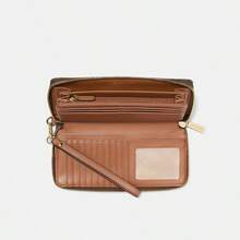 Michael Kors Jet Set Travel Large Logo Continental Wristlet,Wallet And Purse For Women,Christmas Valentine's Day Gift For Her,Woman Wristlet For Office School Party And Casual Use 35F8GTVT3B - 棕色 - 查看 5