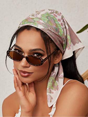 1 Pair Of Unisex Fashion Fashion Glasses Acrylic Material Street Hip-Hop Style Rectangular Brown Frames Ideal For Vacations, Streetwear Styling, And Outdoor Activities