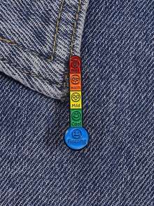 1pc Thermometer Expression Enamel Badge Temperature Mood Brooch Lapel Badge Jewelry Gift For Friends - Multicolor - View 11