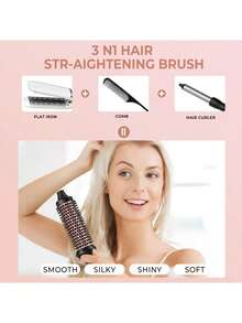 UKLISS Multi-Functional Household Negative Ion Hair Dryer, Can Be Used For Curling And Straightening Hair, And Will Not Damage The Heating Element. - Black - View 2