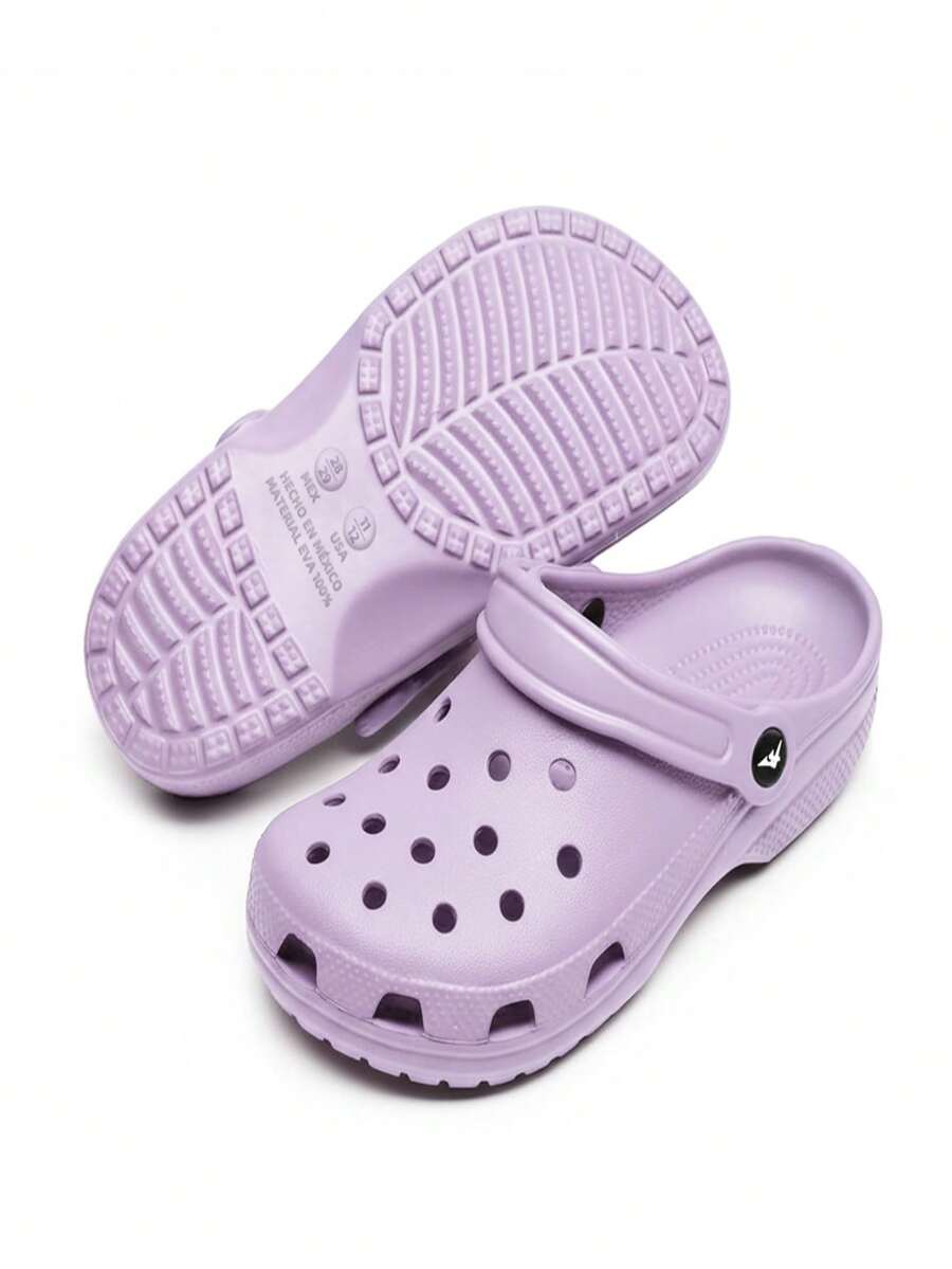 Zapatillas de EVA Premium para Mujer - Talón de 3,7 cm (1,46 Pulgadas) Ligero y Suave con Efecto Elevador de Estatura, Suela Antideslizante y Secado Instantáneo, Máxima Comodidad Sin Ruido, Antiodorantes y Anti-Manchas, Mantenimiento Sencillo, Diseño Casual Moderno Ideal para Hogar, Calle y Playa - Púrpura malva - Ver 1