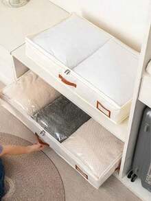 1个/2个/3个/4个床底收纳盒，家用衣物、毯子收纳盒，防潮整理盒，无纺布折叠收纳盒 - 彩色 - 查看 7