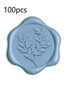 20/30/50/100 Piezas Sellos de Cera de Invierno, Sellos para Sobres de Invitaciones de Boda, Sellos Adhesivos para Sobres, Adecuados para Bodas, Invitaciones, Sobres, Embalaje de Regalos, Regalos de Navidad - Neblina azul - Ver 9