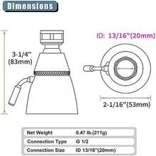 Wall-mounted shower head for fixed installation, suitable for high-pressure water use, with adjustable spray function, made of polished chrome-plated brass - Cromado - Ver 3