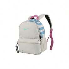Mochila deportiva casual con cierre de cremallera de Nike, talla regular, para mujer, color gris y blanco - Blanco - Ver 2