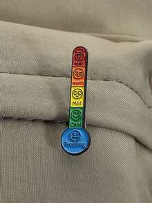 1pc Thermometer Expression Enamel Badge Temperature Mood Brooch Lapel Badge Jewelry Gift For Friends - Multicolor - View 7