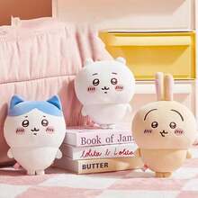 Miniso 千川系列毛绒公仔摆件 1 件 | 可爱蓝色耳朵设计，精致刺绣细节，柔软蓬松材质，桌面摆件/便携式挂饰/情人节礼物 - 彩色 - 查看 2