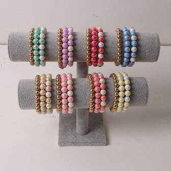 سوار يد مصنوع يدويًا بتصميم الحورية، لامع، بألوان زاهية، أنيق وحلو بطراز الأميرة