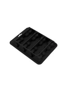 1pc 8-Cavity 3D Cat Shaped Ice Cube Tray, Silicone Cat Ice Mold In Black, Green, Gray Colors, 8-Cavity Feline Shaped Ice Cube Maker, 3D Cat Silicone Ice Cube Mold - Multicolor - View 11