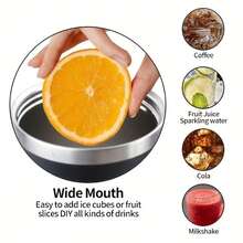 1 Stainless Steel Straw Cup| Enchanted Forest Animal Print, Cute Mushroom & Rainbow Design, Leak-Proof, Ergonomic Handle, 40OZ Capacity, Reusable Halloween Gift Durable Stainless Steel Water Bottle With Detachable Cup For Daily Use, Water Bottle Coffee Bar Essentials| Perfect Grandpa Grandma & Best Friend Gifts - White - View 6