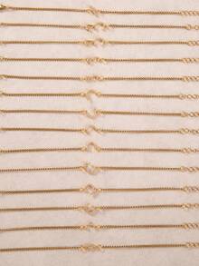 1条简约阿拉伯字母手链，是送给男士/女士、家人、朋友的理想礼物，适合周年纪念日、生日、节日、毕业典礼、舞会和其他场合。