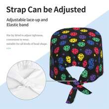 1pc Stylish Nurse's Cap For Women, Work Cap, Polyester Sweat Towel Material,Suitable For Both Men And Women.,Working Cap Scrub Cap With Sweatband Adjustable Unisex Women Tie Back Hat Nurse Surgical Caps,Suitable For Protection Against Wind Outdoors, Surgical Procedures, Healthcare Workers, And Fashion Styling; Also Suitable For Everyday Headscarf Wear. - 彩色 - 查看 6