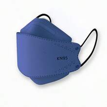 1-50个装新款时尚高品质四层防护KN95口罩，一次性3D立体设计，方便户外旅行 - 彩色 - 查看 5