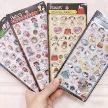 1pc Snoopy Adventure Relief Stickers Party Gift Children's Stickers Cute Children's Toys Christmas Stocking Fillers,New Year's Gift, Valentine's Day Gift, Random Style - Multicolor - View 2