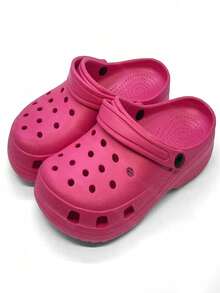 Zapatillas para Mujer de EVA de Alta Calidad - Talón de 3,7 cm (1,46 Pulgadas) con Efecto Alargador, Antideslizantes y de Secado Rápido, Resistentes al Olor y a la Suciedad, Ultra Cómodas Sin Ruido, Diseño Minimalista Moda Aptas para Interior, Exterior, Playa y Uso Diario (Multiuso Fácil de Limpiar y Mantenimiento) - Rosa Fucsia - Ver 2