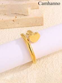 10/1 套装奢华不锈钢手链戒指组合，百搭时尚，精致百搭的配饰，送给女朋友的最佳礼物 - 彩色 - 查看 13