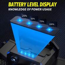 1 pièce Lampe frontale portable pour l'extérieur, batterie intégrée, rechargeable USB, 5 modes d'éclairage, projecteur zoom, lampe frontale multifonction réglable, convient pour les voyages, le camping, la pêche, la chasse et autres occasions - Noir - Voir 8