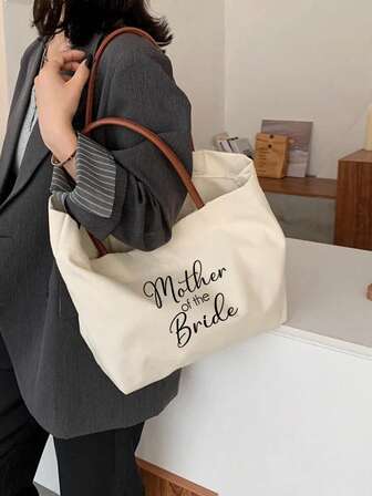 Conjunto de Sacolas de Lona para Mãe da Noiva e Mãe do Noivo, Casamento, Noivado, Despedida de Solteira, Festa da Noiva, Presente, Natal