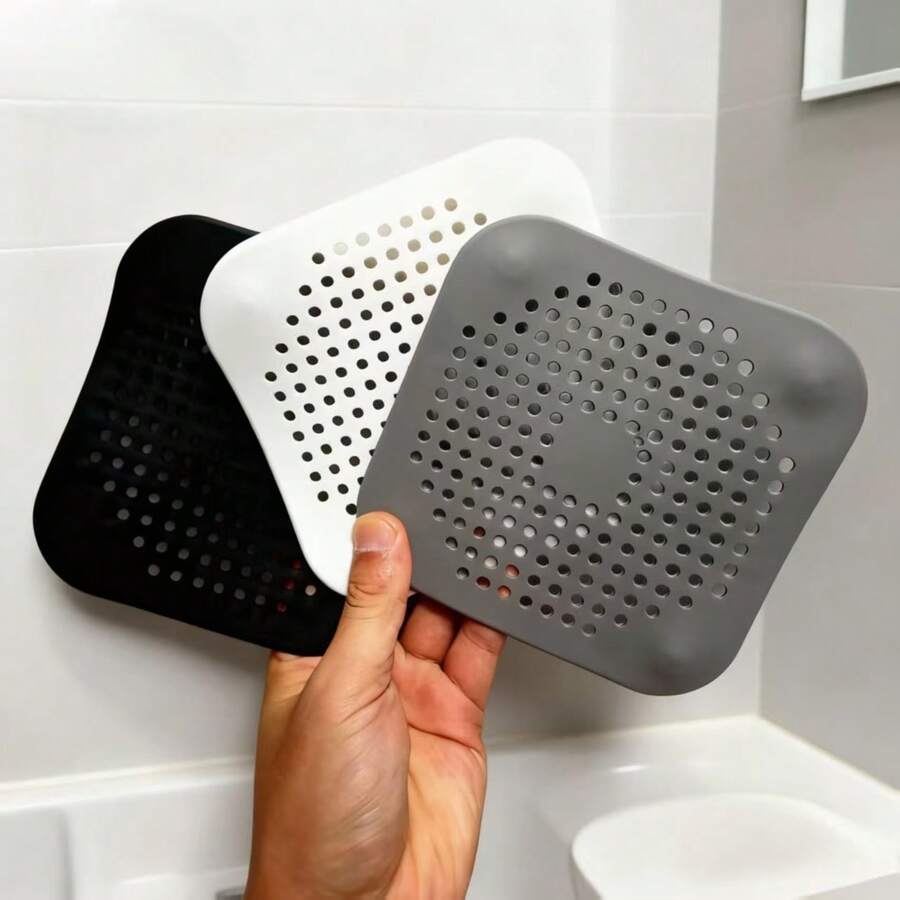 1 pieza Filtro de cabello de silicona y tapón de drenaje para bañera y ducha - Evita obstrucciones y olores - Multicolor - Ver 1