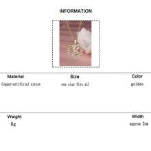 1pc Copper Inlaid Zirconia Hollow Heart Flower Pendant 26 English Letter Creative High-End Fashionable Necklace For Women - Gold - View 33