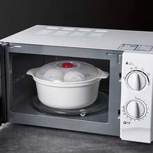 3pcs Microwave Round PP5 Bowl Set With Lids - Steamer, Steamer Basket And Steamer Box - Heat Food In 1-3 Minutes - Premium Kitchen Dining Experience