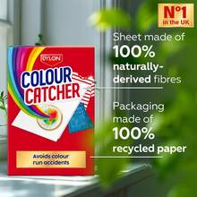 Dylon Colour Catcher Laundry Sheets, Colour Protection For Clothes, Prevent Colour Run In Wash, Protect Garments, Keep Colours Bright For All Fabrics, 40 Sheets - Multicolor - View 6