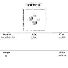 1 Pair Copper Plated Cubic Zirconia Magnetic Stud Earrings, Suitable For Daily Wear - Magnetic Type - View 8