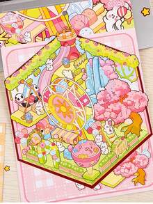 Scenic Stickers, Creative Miniature Scene Stickers, DIY Journal Scene Stickers. Stickers Aesthetic,They Are Perfect For Decorating Water Cups, Laptops, Luggage, Guitars, Phone Cases, Keyboards, And Desktops. They Are Suitable For Scrapbooking Activities, Classroom Reward Systems - Multicolor - View 4