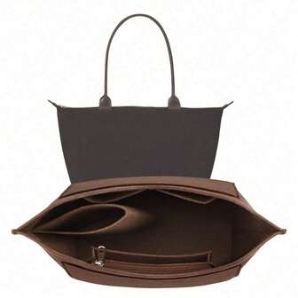 Organizador de bolso 2025 para bolso Le Pliage, organizador de bolso con múltiples bolsillos de fieltro, organizador de bolso con cremallera