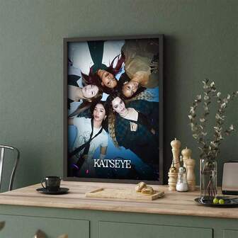 1 pieza Póster de Katseye - Impresión artística de pared de Katseye de K-pop - Decoración inspirada en fans de Katseye - Póster artístico del cantante K-Katseye para decoración del hogar, dormitorio, sala de estar, regalo