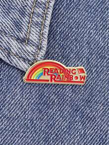 1pc Rainbow Enamel Badge Cartoon Brooch Lapel Pin Backpack Badge Clothing Accessories Fashion Jewelry Gifts - Multicolor - View 1